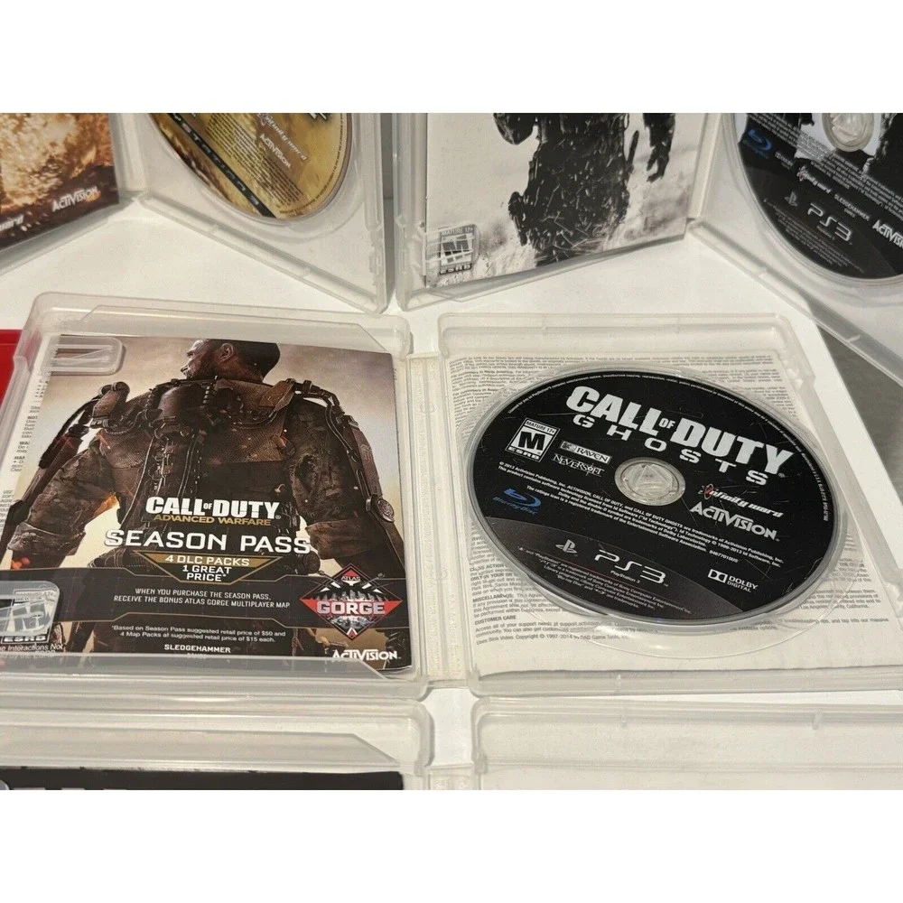 Call Of Duty PS3 Game Lot x8 Black Ops 1 2 Modern Advanced Warfare 2 3 4 Ghosts